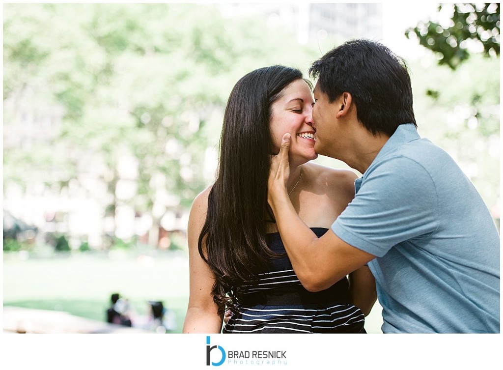 NYC Engagement Session in Bryant Park NYC